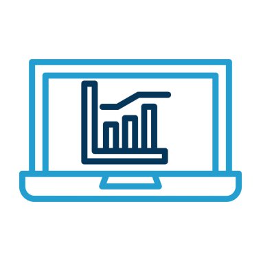 grafik simgesinin vektör illüstrasyonu