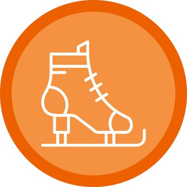 Tek izole edilmiş simge ögesinin vektör illüstrasyonu