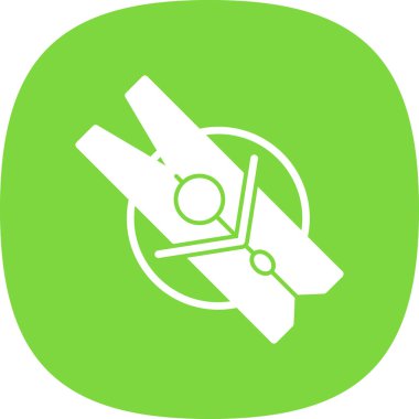 Giysi mandalı simgesinin vektör illüstrasyonu 