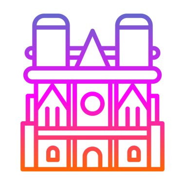 Mimari. Web simgesi basit illüstrasyon