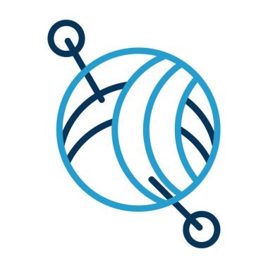 küre simgesi vektör illüstrasyonu