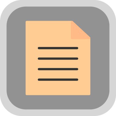 Belge. Web simgesi basit illüstrasyon 