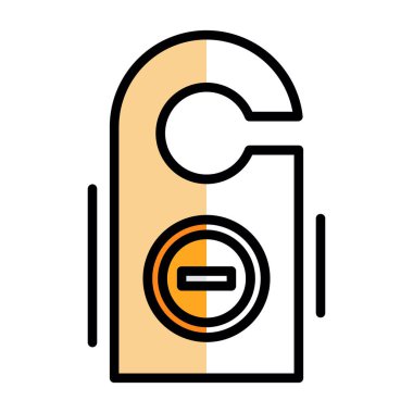 araba kapısı simge rengi dış hat vektörü