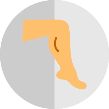 Bacak. Web simgesi basit illüstrasyon