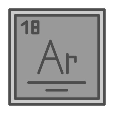 Beyaz arka planda izole edilmiş ana hatlı kimyasal test simgesi. Kimyasal sembol vektör çizimi.