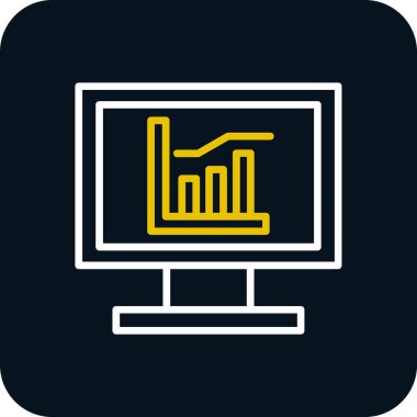 Web simgesi, iş grafiğinin vektör illüstrasyonu