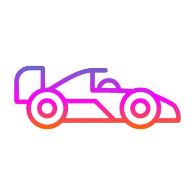 Formula 1 web simgesi basit tasarım