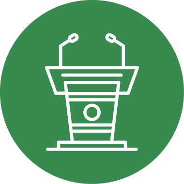 Podyum simge illüstrasyon vektörü grafiği