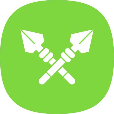 Mızrak logo vektör illüstrasyonu