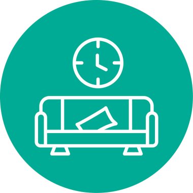 kanepe vektör simgesi modern illüstrasyon