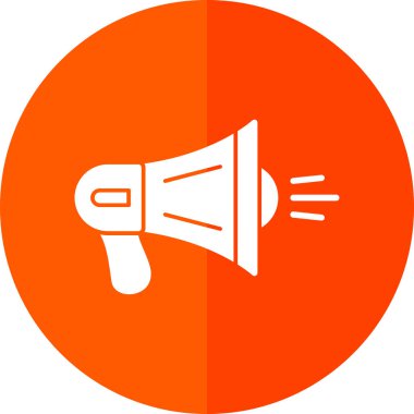 megafon simgesi, vektör illüstrasyonu basit tasarım