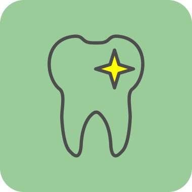 Diş düzlüğü simgesi, vektör illüstrasyonu