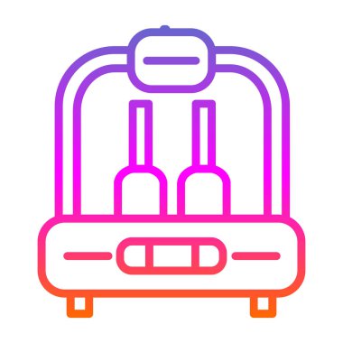 seyahat valizi ikon vektör çizimi