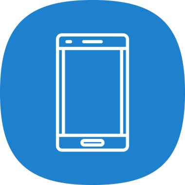 Arkaplanda akıllı telefon simgesi izole edildi. Web sitesi, uygulama, cep telefonu sembolü ve akıllı telefon logosu için son moda telefon şablonu