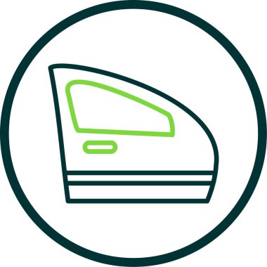 Araba kapısı. Web simgesi basit illüstrasyon