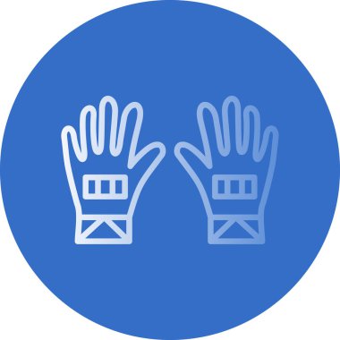 Eldiven simgesi. Vektör illüstrasyonu.