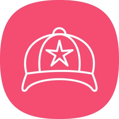 hat simgesi, vektör illüstrasyonu basit tasarım