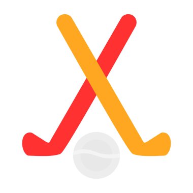 Hokey çubuğu simgesinin vektör çizimi