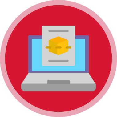 Bilgisayar. Web simgesi basit tasarım