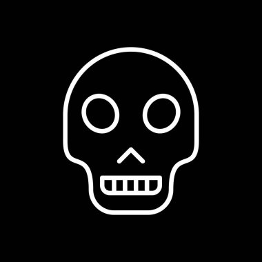 Kurukafa simgesi vektör illüstrasyonu