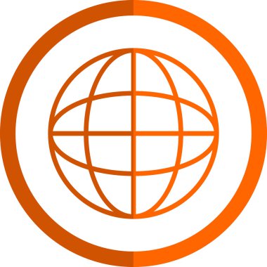 genel ağ simgesi, vektör illüstrasyonu 