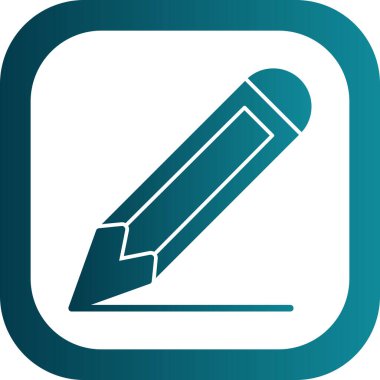 Kalem düz simge. Web vektörü basit illüstrasyon