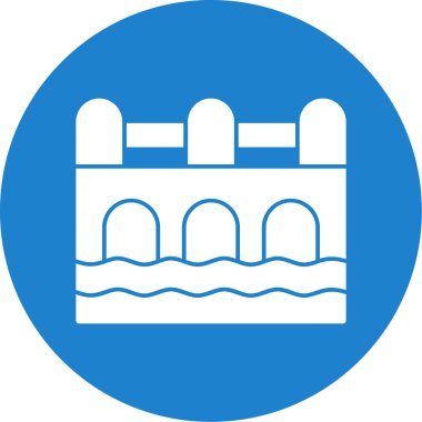 Su. Web simgesi basit illüstrasyon