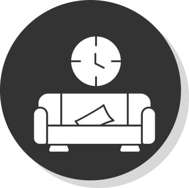 Saat simgesinin vektör illüstrasyon tasarımı