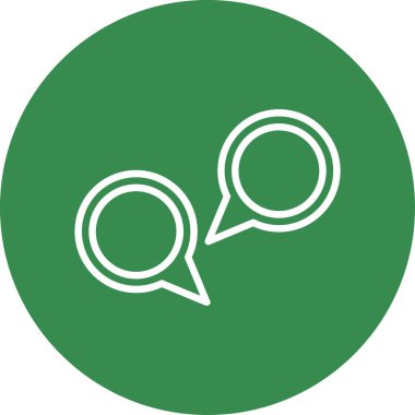 Konuşma baloncukları simgesi, vektör illüstrasyonu