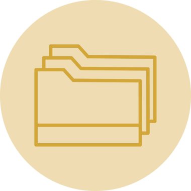 klasör web simgesi, vektör çizim