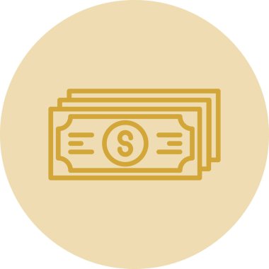 Web ve mobil uygulama tasarımınız için para simgesi, dolar logosu konsepti 