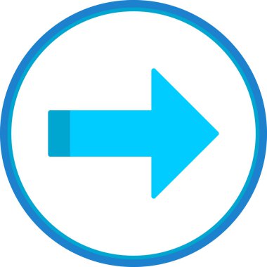 ok simgesi, vektör illüstrasyonu 