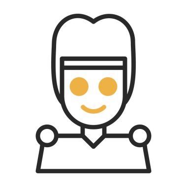 avatar yüz vektör simgesi