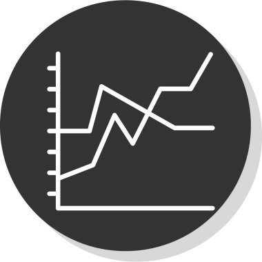 İş ve finans grafiklerinin vektör illüstrasyonu 