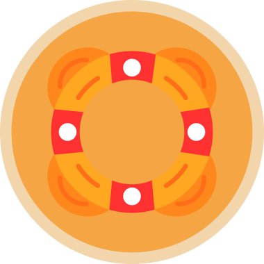 Hayat kurtarıcı. Web simgesi basit illüstrasyon