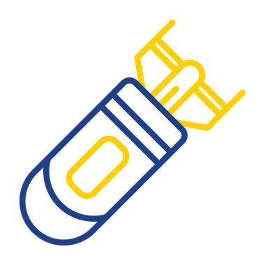 Uçak bombası ikonu vektör illüstrasyonu