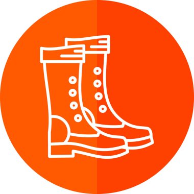 yürüyüş botları simgesi, vektör illüstrasyon tasarımı