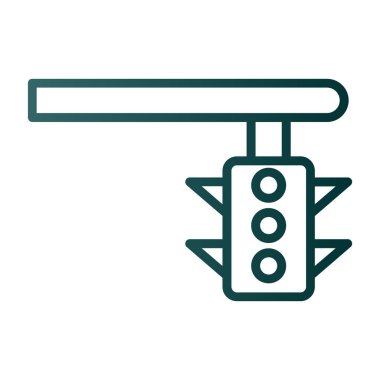 trafik ışığı simgesinin vektör illüstrasyonu 