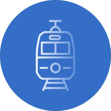 tren simgesi, vektör illüstrasyonu basit tasarım