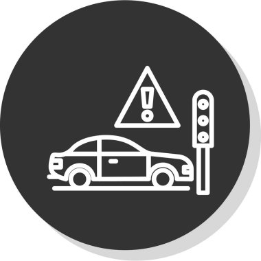 trafik sinyali vektör illüstrasyon tasarımı