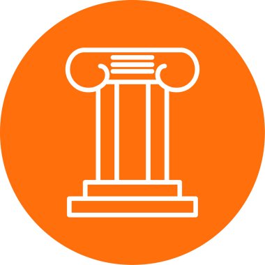 Sütun. Web simgesi basit illüstrasyon