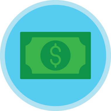 Web ve mobil uygulama tasarımınız için para simgesi, dolar logosu konsepti 