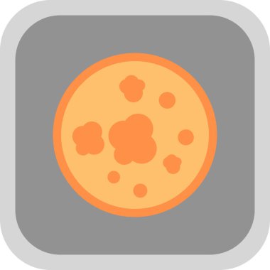 Pizza yemek vektör simgesi