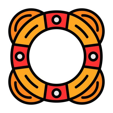 Hayat kurtarıcı. Web simgesi basit illüstrasyon