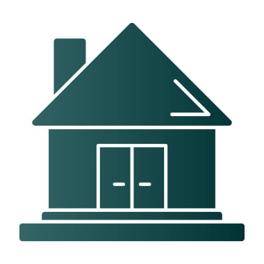 Ev vektör tasarımı. Ev düz simgesi 