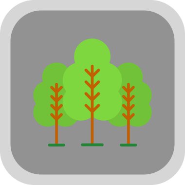 forest icon, vector illustration simple design