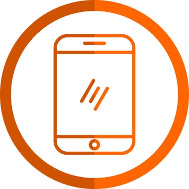 Akıllı telefon simgesinin vektör illüstrasyonu 