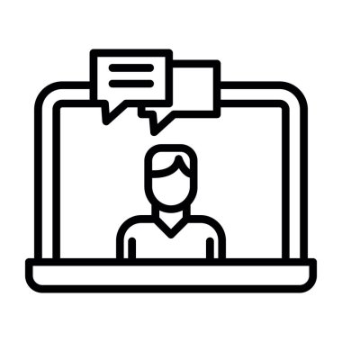 Çevrimiçi eğitim simgesi, özet biçimi