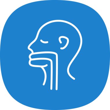 Sakallı bir insan kafasının vektör çizimi