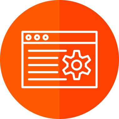 Web simgesi vektör illüstrasyonu